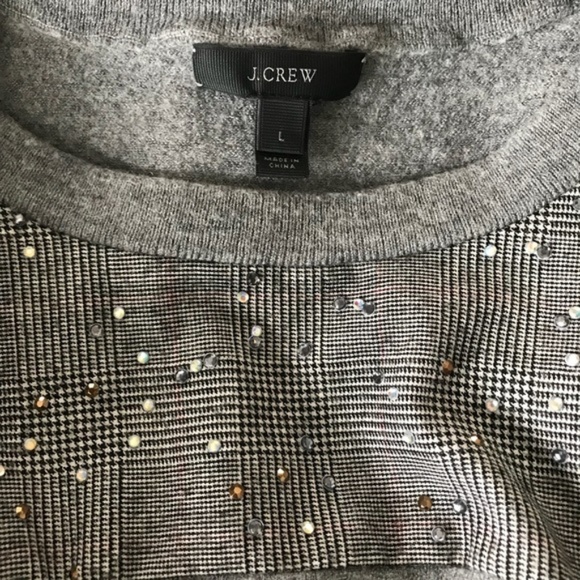 J. Crew Gray Sparkle Wool Sweater - Picture 6 of 8
